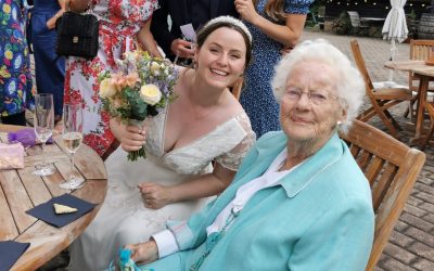 Lady Joy Winstanley on her Granddaughter's wedding day