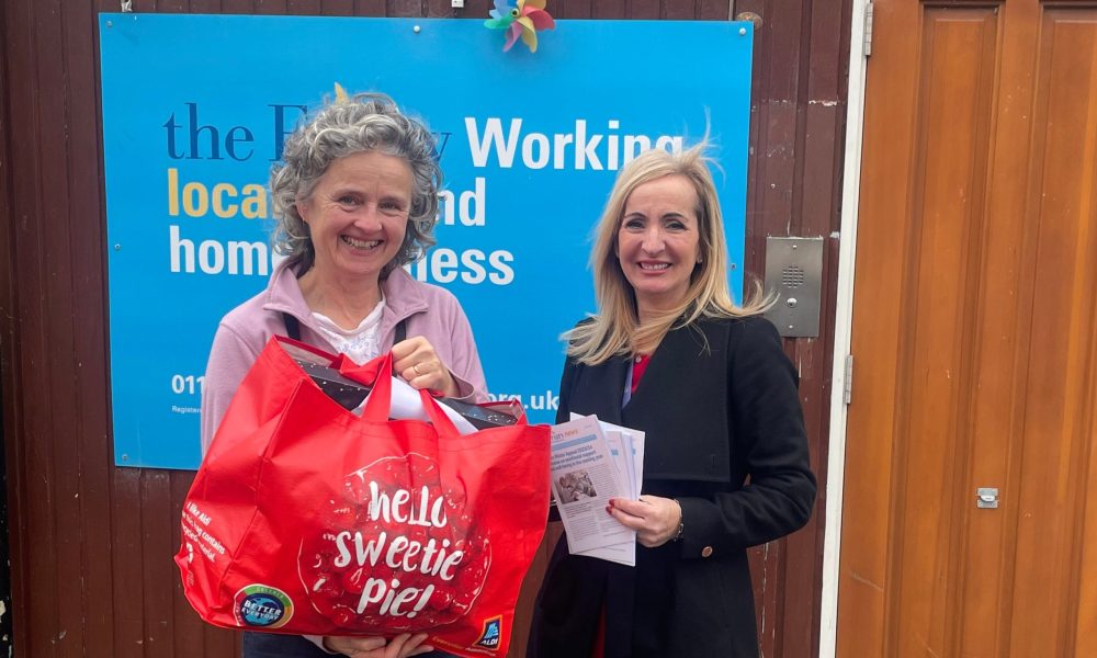 Carefound Home Care donating gifts to the Friary