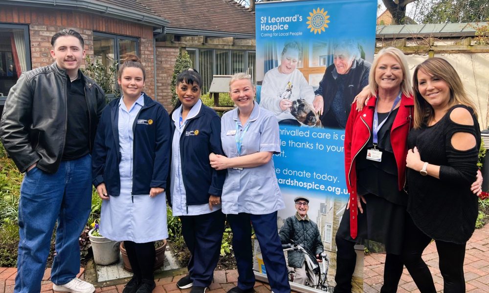 Event photo outside St Leanord's Hospice in York