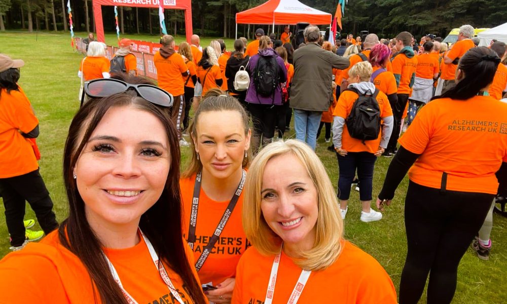Start line of Walk For a Cure Sherwood Pines