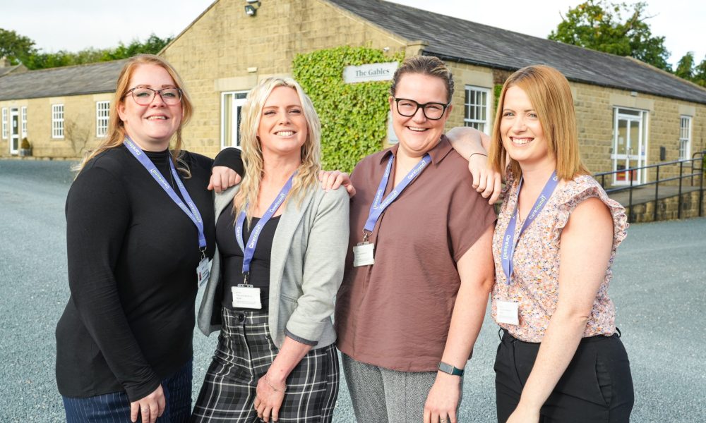 Carla (second from left) with members of the Carefound Home Care in Harrogate team