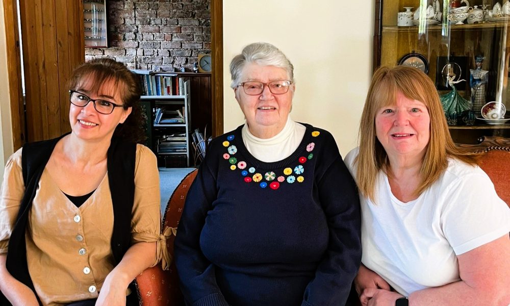 Judy Hill with her Carefound Home Care live-in carers