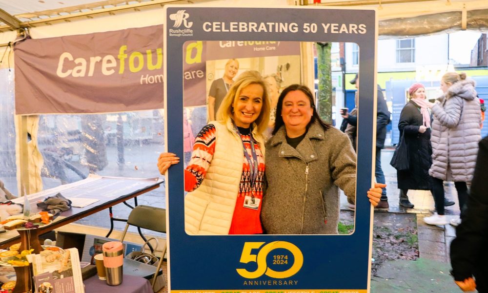 Rushcliffe Borough Council 50th anniversary at Christmas lights switch on