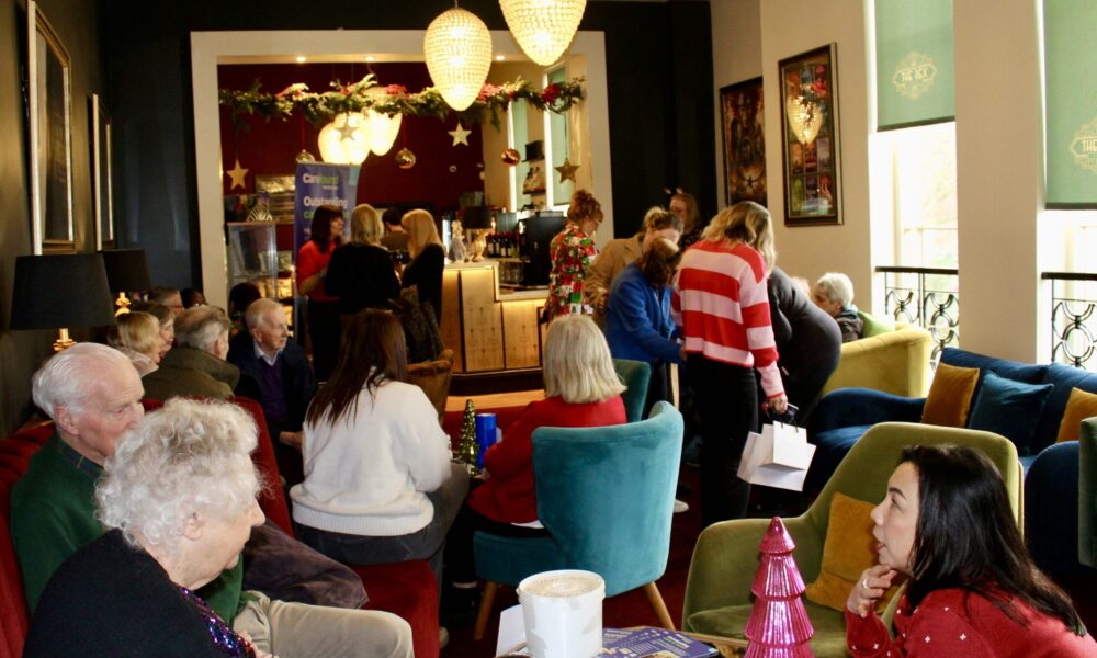 Guests arriving for the Christmas cinema event at The Rex Wilmslow