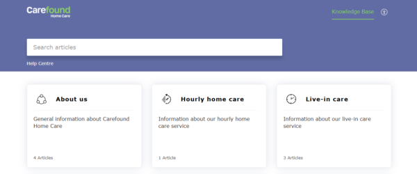 Carefound Help Centre