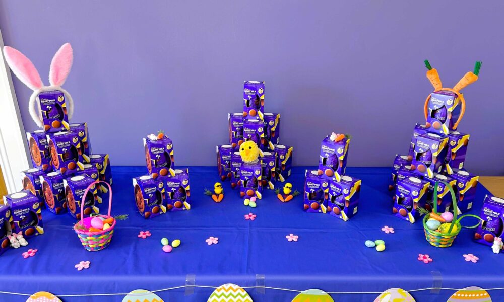 Easter celebrations 2026 Easter eggs at a local home care providers office