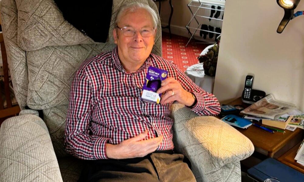 York Easter celebrations 2026 Elderly man with Easter egg in York