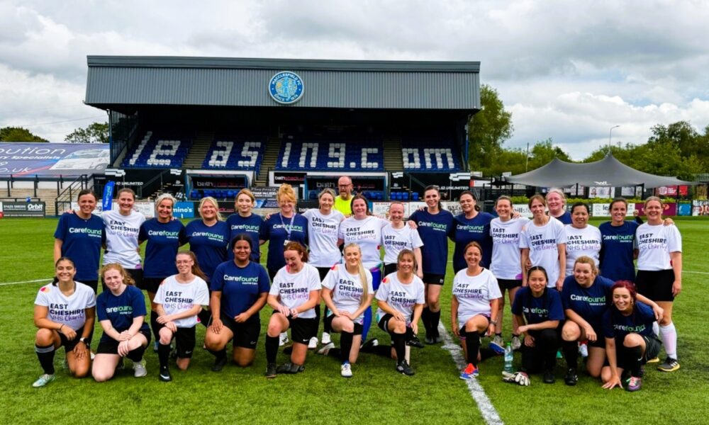 Carefound Home Care and Macclesfield District Hospital at Kick4Charity event Carefound Home Care and Macclesfield District Hospital at Football event