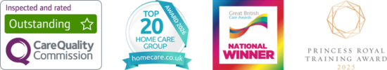 Carefound Home Care award logos 2026 Carefound Home Care award logos 2026